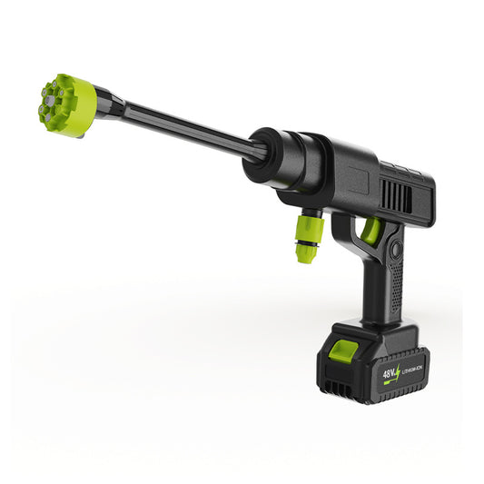 Mașină de spălat auto wireless, uz casnic, pistol cu apă de înaltă presiune, instrument de curățare, reîncărcabilă, baterie litiu de mare putere, impuls puternic