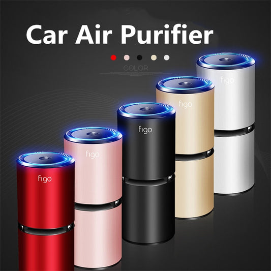 Purificator de aer auto, ionizator de cabină, odorizant, eliminator de mirosuri, filtru de aer, bară de oxigen, curățător ionic portabil USB, îndepărtează mirosurile de fum