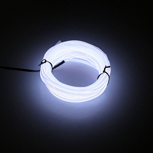 5m car interior accessories atmosphere lamp colorful cold light line with USB DIY Decorative Dash board Console Door LED Light