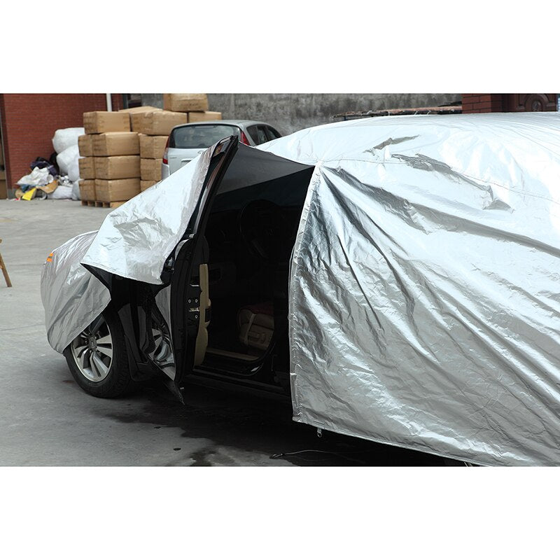 Huse auto impermeabile Kayme, husă de protecție solară pentru exterior, reflector auto, praf, ploaie, zăpadă, protecție SUV, sedan, hatchback, completă